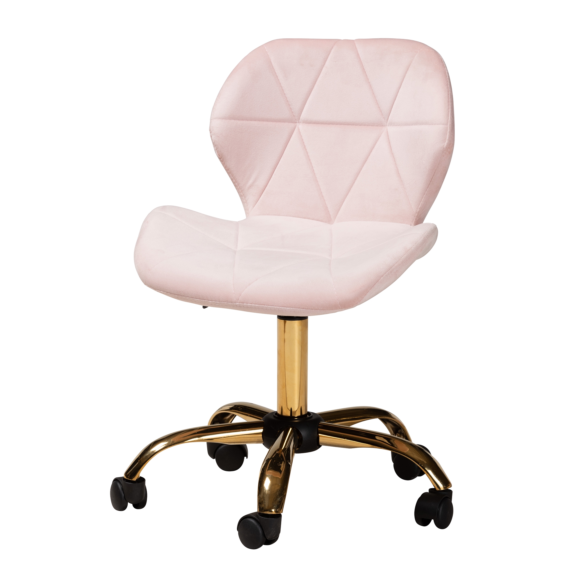 Pink gold 2024 office chair